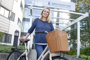 Besøk av en glad sykkelvinner